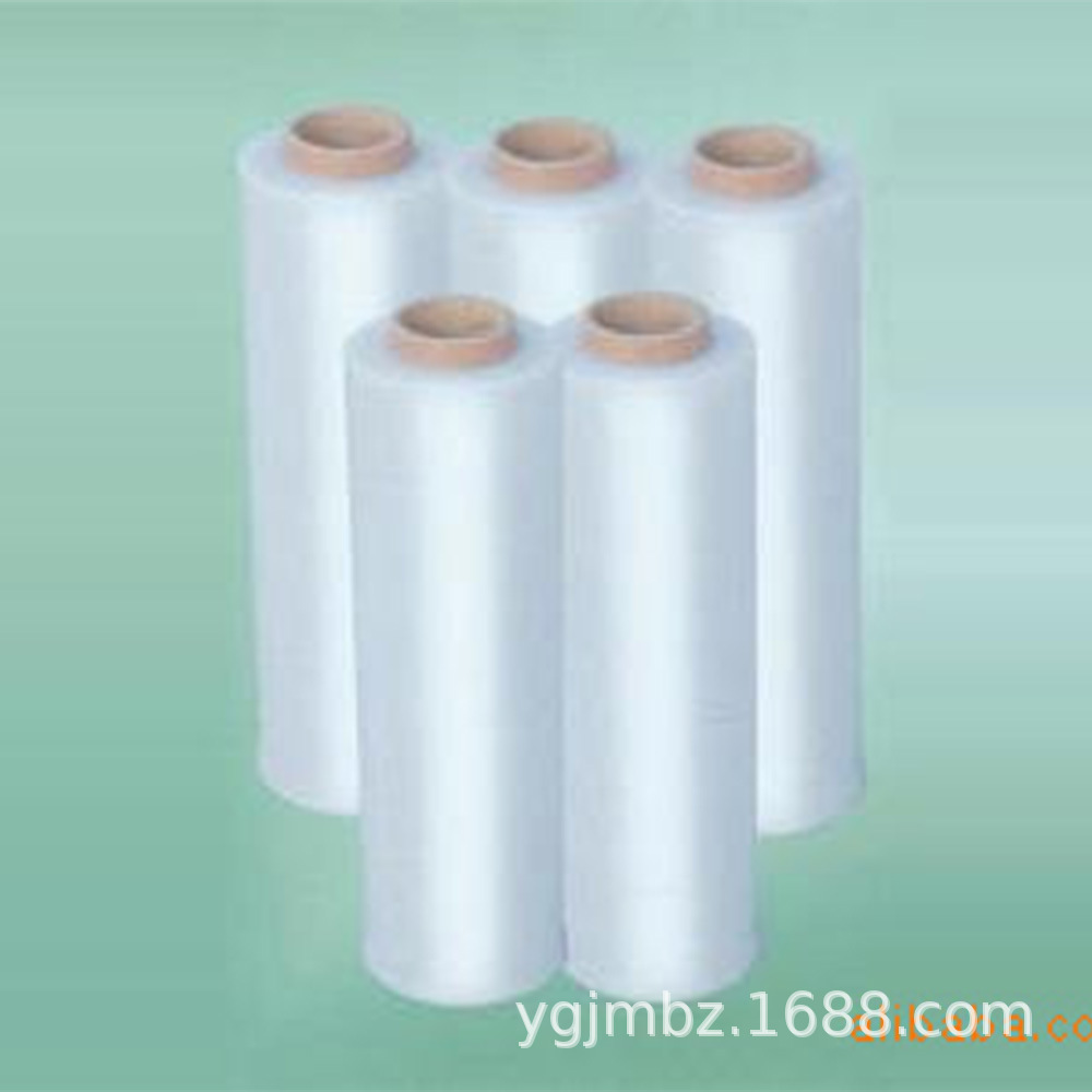 PE缠绕膜宽50cm 透明塑料薄膜打包装膜拉伸膜 大卷工业保鲜膜批发