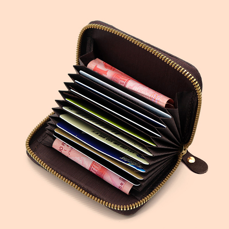 Nueva bolsa de tarjetas de órgano, bolsa de cambio multifuncional de gran capacidad de moda, bolsa de tarjetas para hombres, bolsa de tarjetas de licencia de conducir