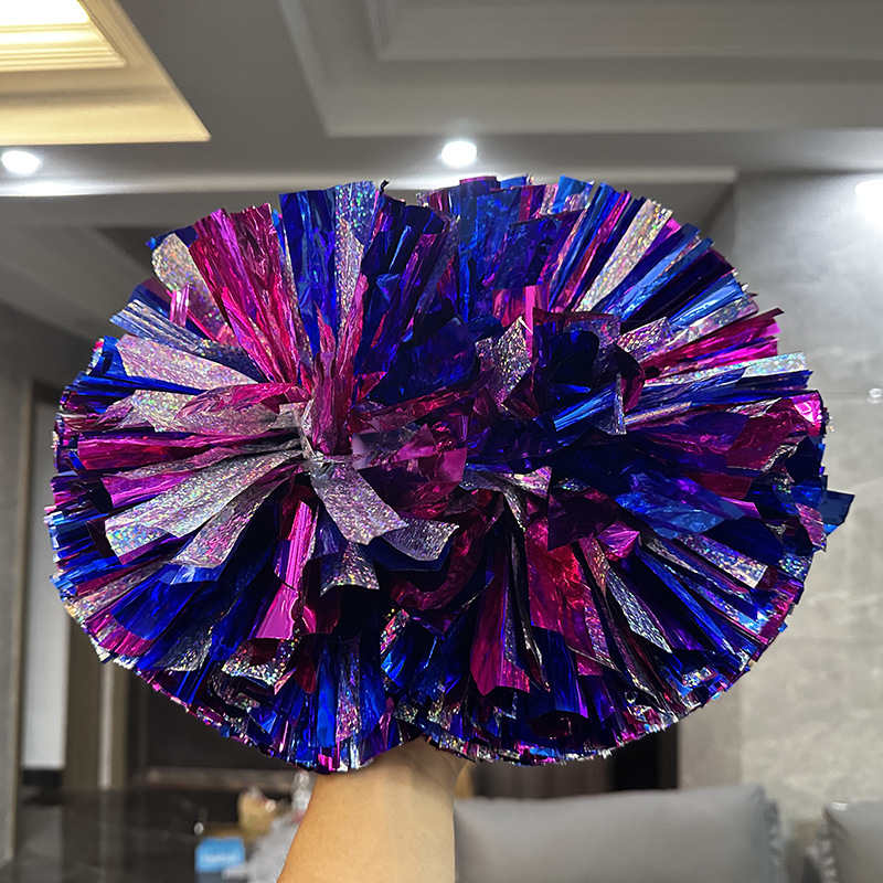Láser brillante competencia profesional manejar porristas danza Bola de flores de mano deportes coloridos apoyos de pelota