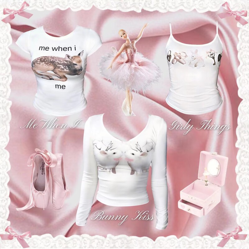 Cross-border New Cute Animal Print Ins Style Short-sleeved Top Summer Round Neck Slim-fit Fashion Sling Women's Clothing