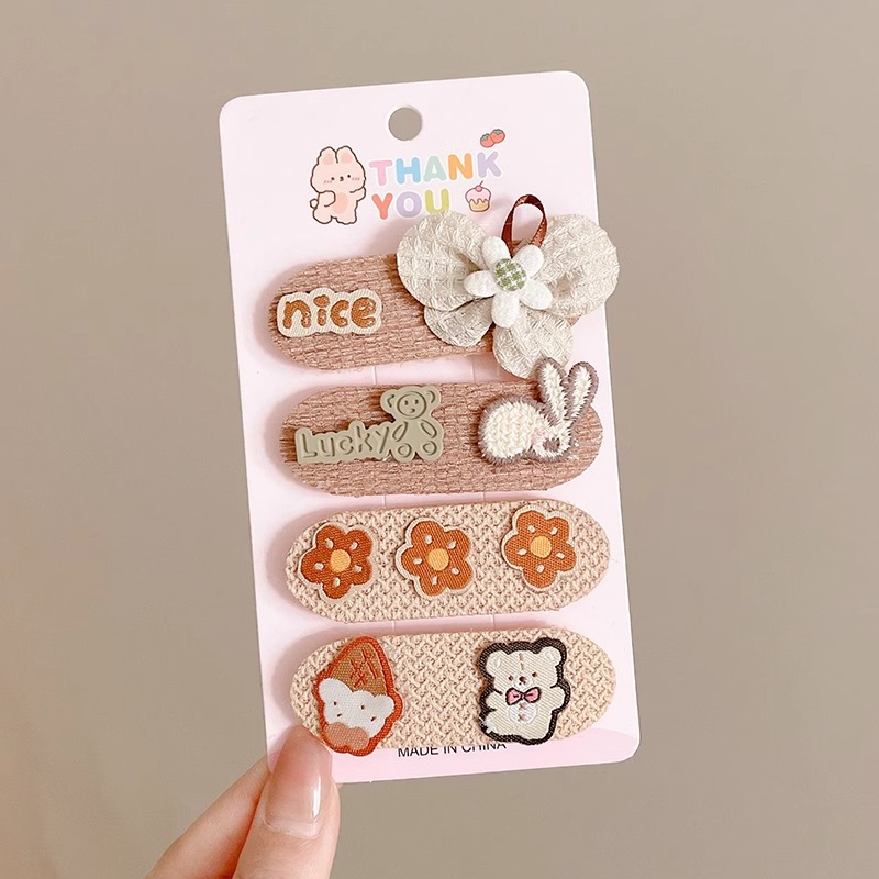 Lindo bebé flequillo pegatinas mágicas pegatinas para niños horquilla de velcro para bebé flequillo de dibujos animados tocado para niñas accesorios para el cabello