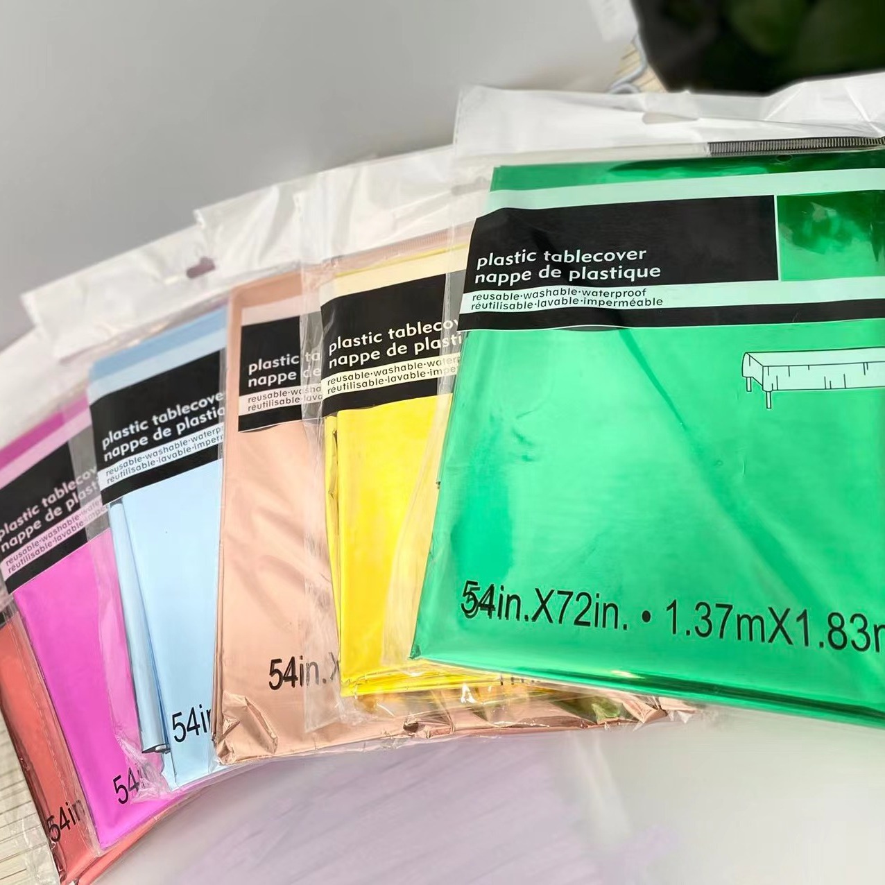 1*2.7 Tablecloth Dessert Table Holiday Party Ceremony Supplies Children's Birthday Christmas Dress Tablecloth