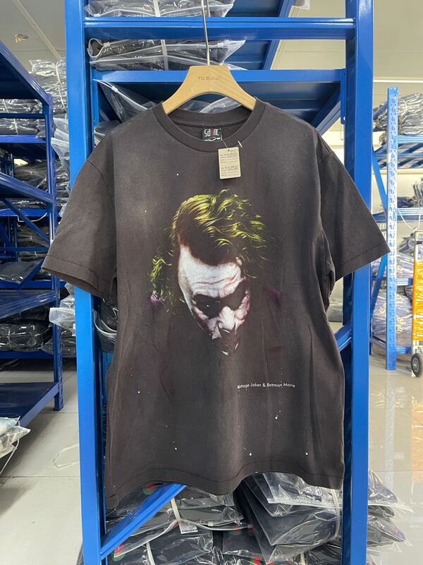 高品質 SAINT MICHAEL ICON ウォッシュ加工 オールド半袖 アメカジ レトロ プリント カップル Tシャツ 男女兼用|undefined