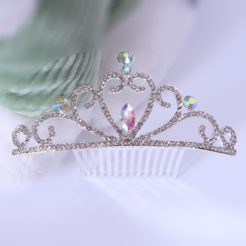 New Children's Small Crown Hair Accessory, Bride Alloy Princess Girl Birthday Festival Gift Pretty Crown