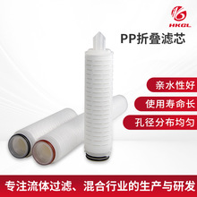 滤芯pp膜微孔折叠滤芯亲水性厂家供应大通量大流量聚丙烯折叠滤芯