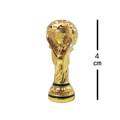 Mini World Cup Trophy Zinc Alloy Keychain Football Gold Cup Fan Metal Ornament Souvenir