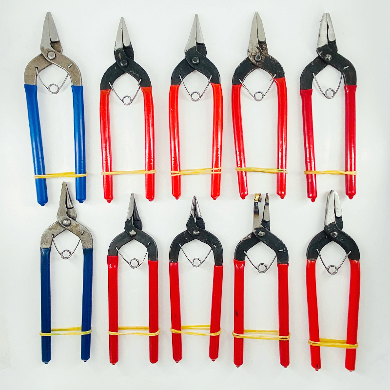 6寸碳钢尖嘴钳挂圈平钳夹龙虾扣打孔九字针钳饰品手工diy钳子包邮