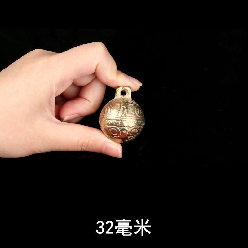 虎頭鈴虎口純銅響鈴ペット猫犬首輪ペンダント手作り装飾品部品材料|undefined