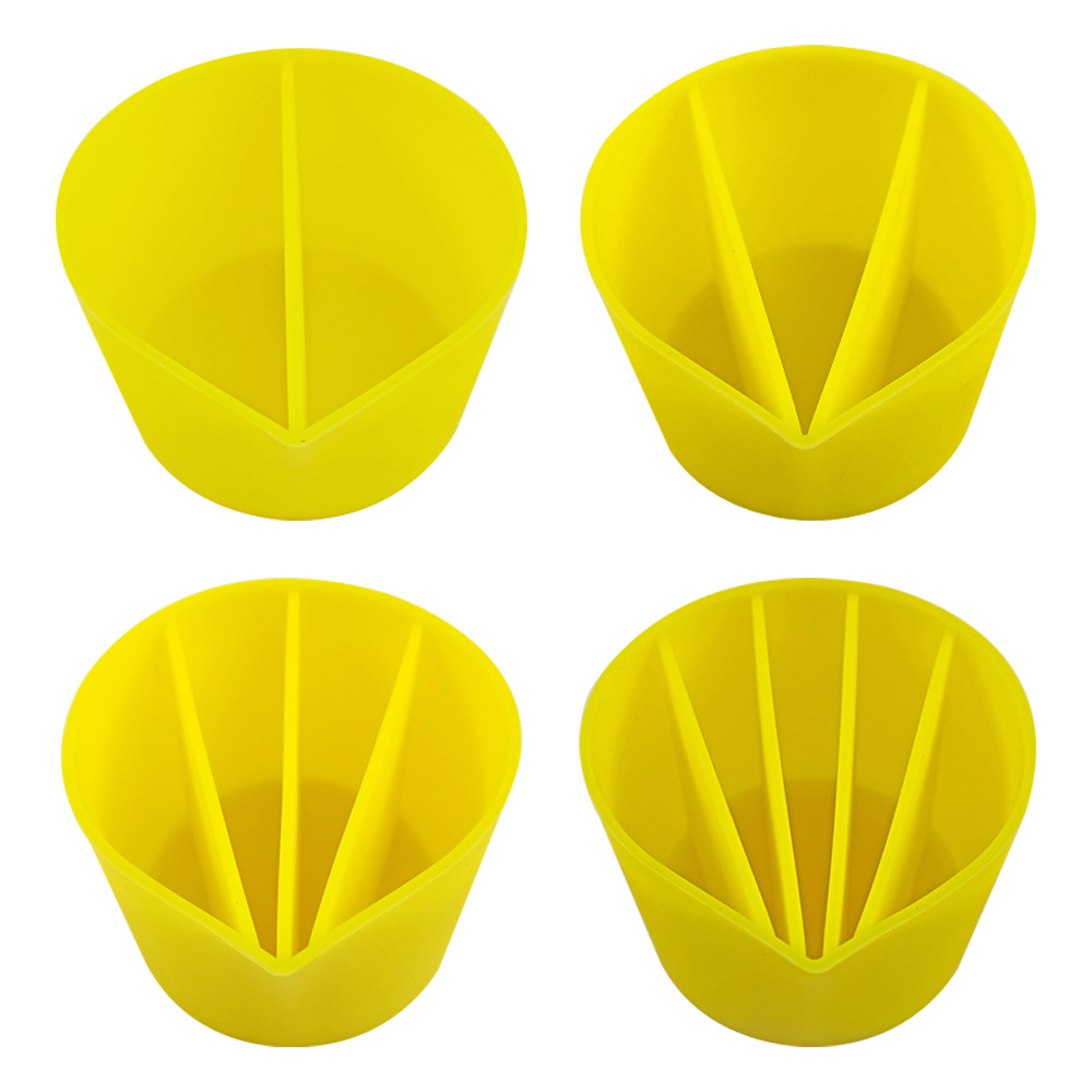 2 3 4 5 孔硅胶调色杯  免洗硅胶调胶杯 硅胶调色杯