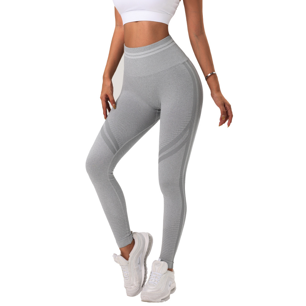 Ywbin transfronterizo ropa de yoga caliente traje europeo y americano ins sin costuras de punto sexy espalda fitness deportes Pantalones