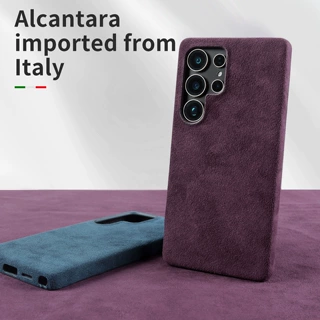 适用于三星S25Ultra的全包磁吸 Alcantara材质S24Plus手机壳