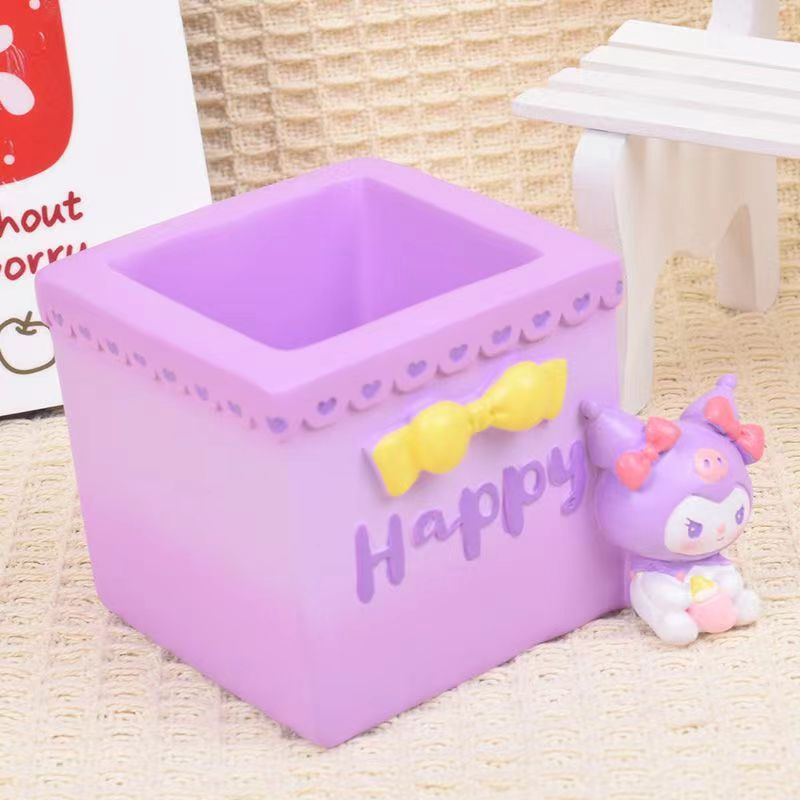 Kulomi 펜 컨테이너 화이트 배아 [7*7cm]