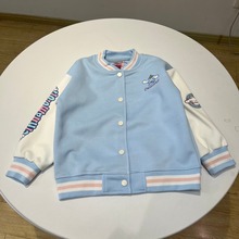 2025秋季儿童棒球服外套女孩中大童开衫卡通玉桂狗华棉系扣上衣