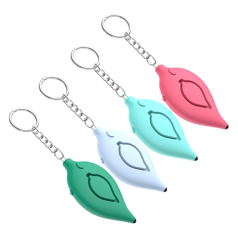 Alarma Personal con Llavero LED para Estudiantes 130 dB Con Luz Blanca para Autodefensa