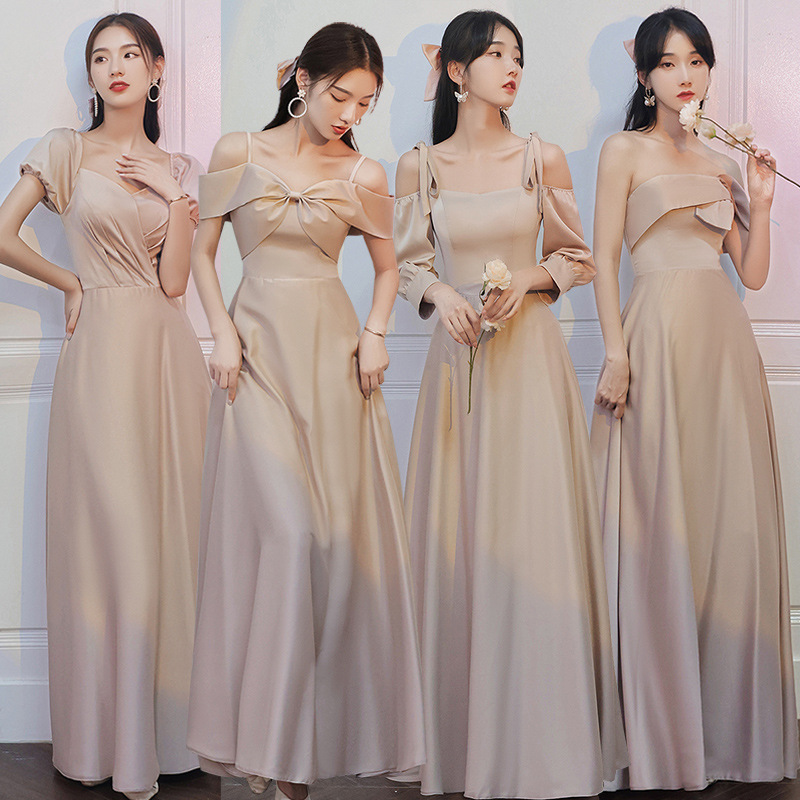 Autumn elegant bridesmaid dress