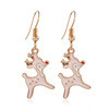 Christmas metal earrings, European style, with snowflakes, factory direct supply
