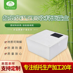 Newspaper Pulp Wet-Pressed Recycled Material Cream Box Inner Tray Environmentally Friendly Earthquake-Resistant Pulp Inner Tray Degradable Pulp Molding Manufacturer