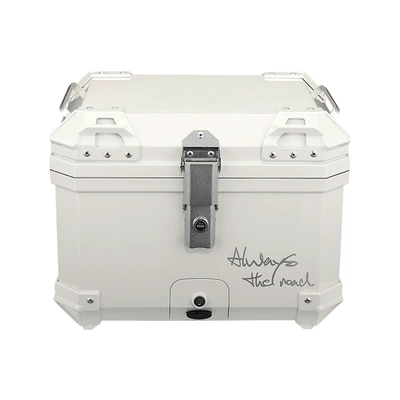 Vehicle Scooter Suitcase — Motorcycle trunk - mt45-snow-moon-white-36-backrest-lining