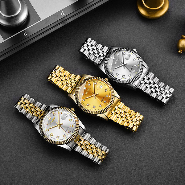 Men's quartz golden set