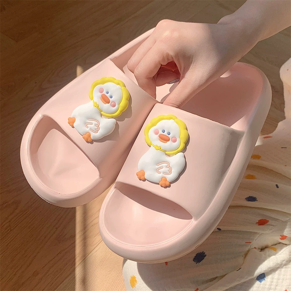 Летняя верхняя одежда eva милая маленькая утка домашние тапочки повседневные модные сандалии без шнуровки с мягким дном для женщин