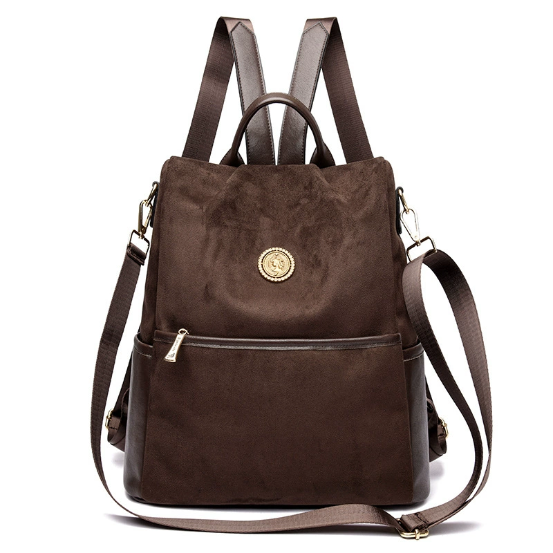 Polyurethane Backpack, Spacious Shoulder Travel Bag, Stylish Leisure Tote, Adjustable Strap