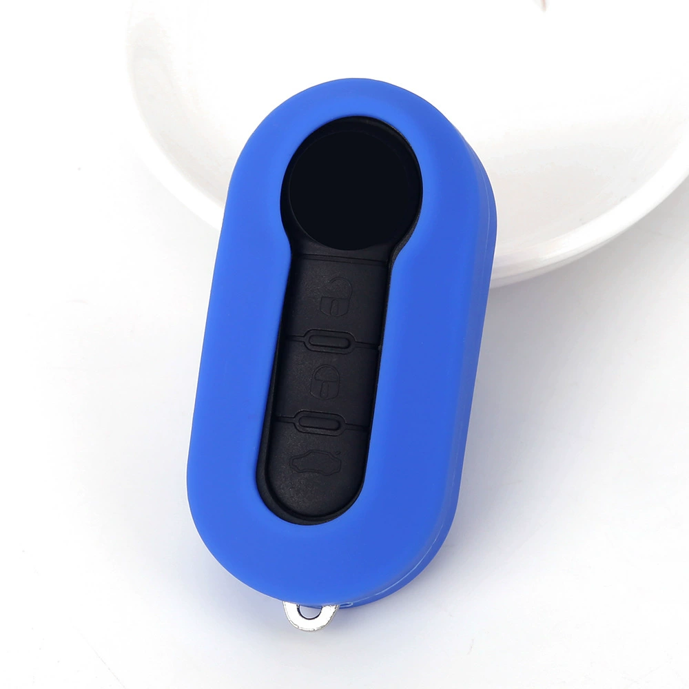 Подходит для Fiat Flip 3-ключевой складной чехол для ключей, автомобильный силиконовый чехол для ключей, оптовая продажа