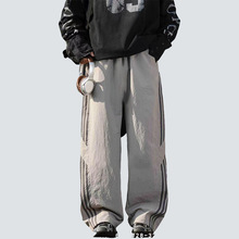 童装男童裤子春夏2025新款工装裤儿童美式条纹潮牌运动裤子休闲裤