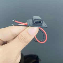 Black manufacturer's sewable Type-C female to Type-A male adapter cable for bag conversion, wholesale one piece