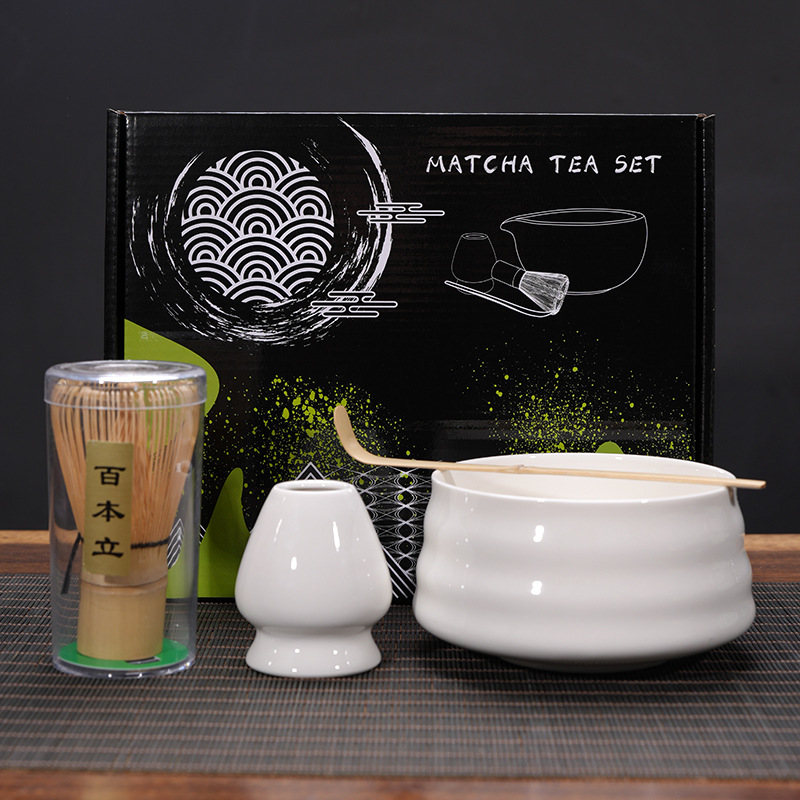 Matcha tazón té taza Matcha cepillo cien Benli taza de té Té juego de té Dinastía Song juego de té Matcha herramienta traje caja de regalo japonés