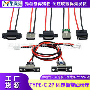 TYPE-C 2Pĸ����������ʽ��ˮ��ʽ�������cUSBĸ�^늄ӳ�늳�늿�