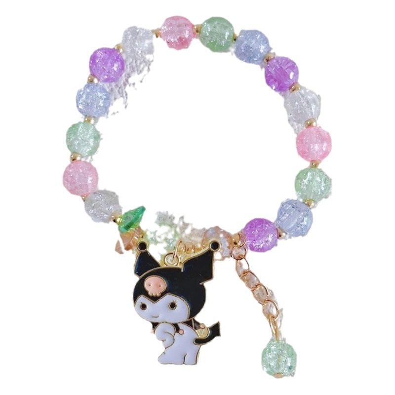 Nueva pulsera de estudiante Kulomi, joyería de novia, Sanrio Little Red Book, brazalete con cuentas de palomitas de colores