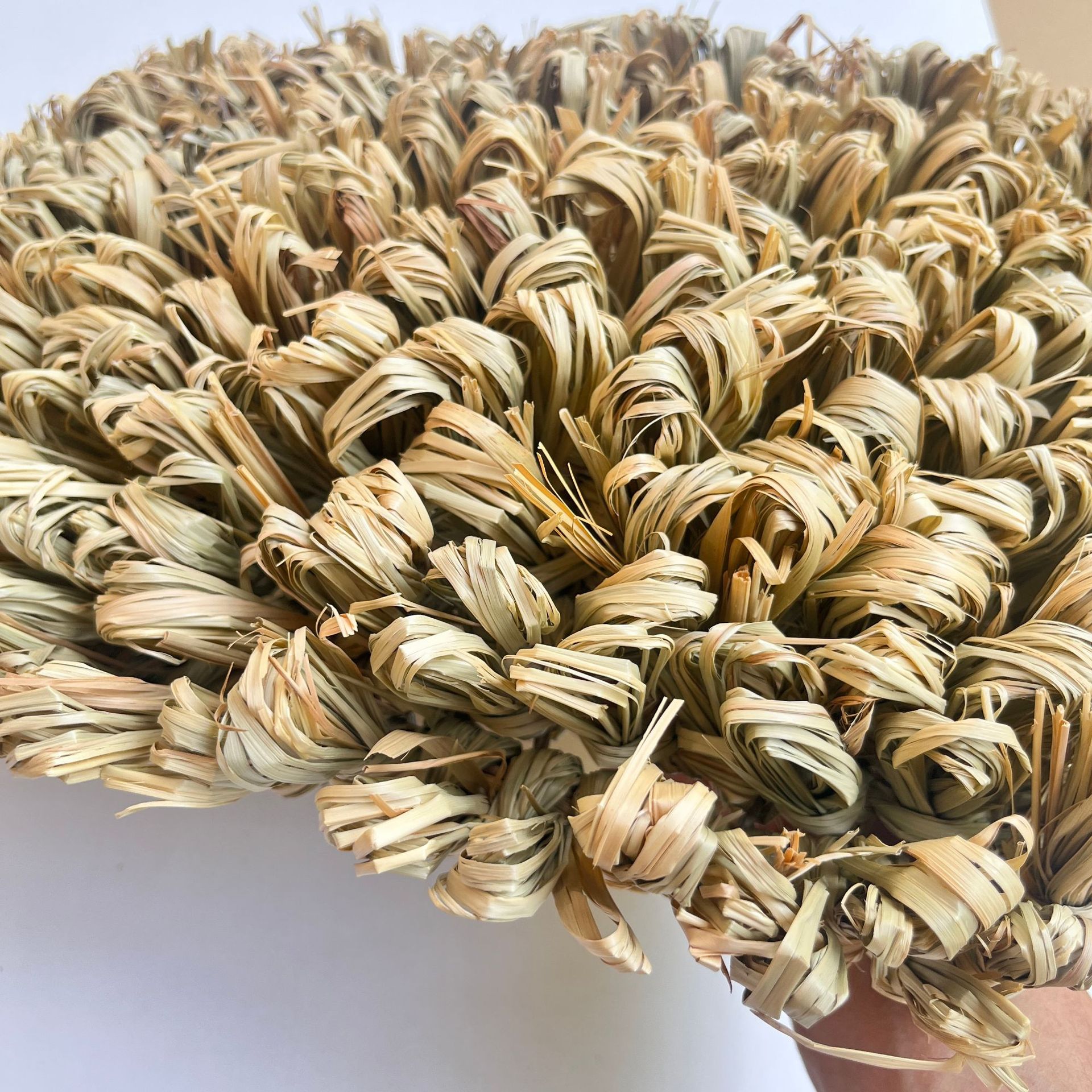 Hierba hecha a mano, nido de conejo plegable, estera de paja, hierba, rábano, hámster, conejillo de indias, juguetes molares, suministros para mascotas