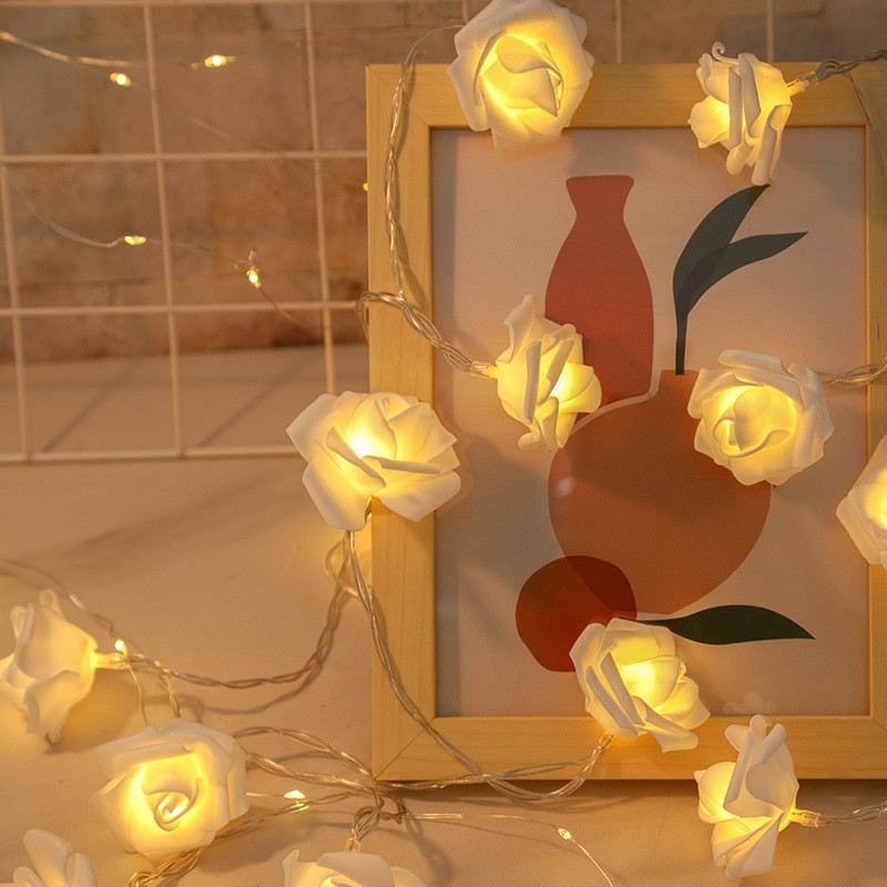 LED rosas luces de color día de San Valentín boda romántica propuesta de matrimonio decoración flash diseño de escena de cumpleaños