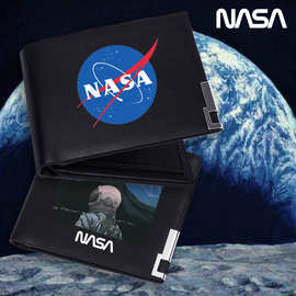 NASA美国航天局联名钱包短款长款欧美潮牌ins个性钱夹学生男女