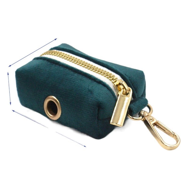 Фабрика оптом драгоценный камень зеленый бархат надписи анти-потерянный ошейник для собак Тяговый канат ПЭТ ремень мешок для мусора костюм