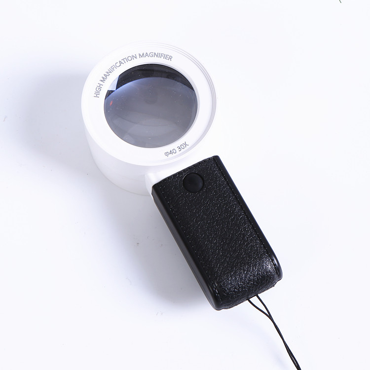 工厂直销 30倍高倍珠宝玉器古玩鉴定带验钞灯手持式放大镜TH5018