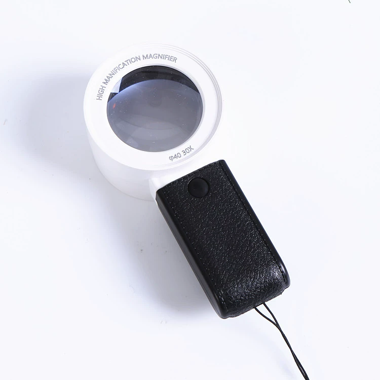 工厂直销 30倍高倍珠宝玉器古玩鉴定带验钞灯手持式放大镜TH5018