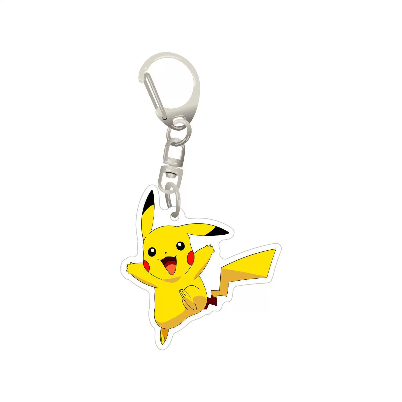Acrylic keychain, pendant, badge, brooch