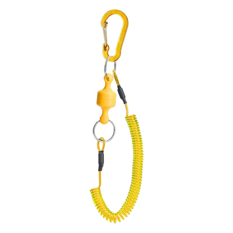 Nueva cuerda perdida magnética fuerte herramientas de pesca de alambre de acero cuerda telescópica anti-liberación suministros de pesca al aire libre cordón elástico anti-perdido