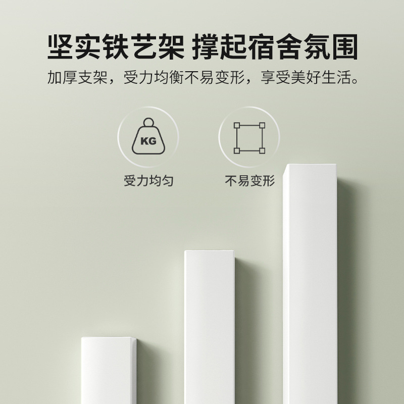 Estante de almacenamiento de escritorio, estantería de hierro forjado, panel de almacenamiento de escritorio, organizador de cosméticos para dormitorio de estudiantes, oficina