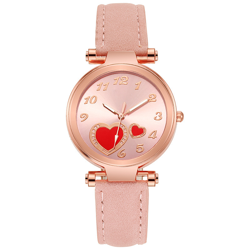 Reloj de amor retro estilo ins coreano para mujer, minimalista y versátil, mini temperamento para estudiantes, reloj de mujer de moda literaria