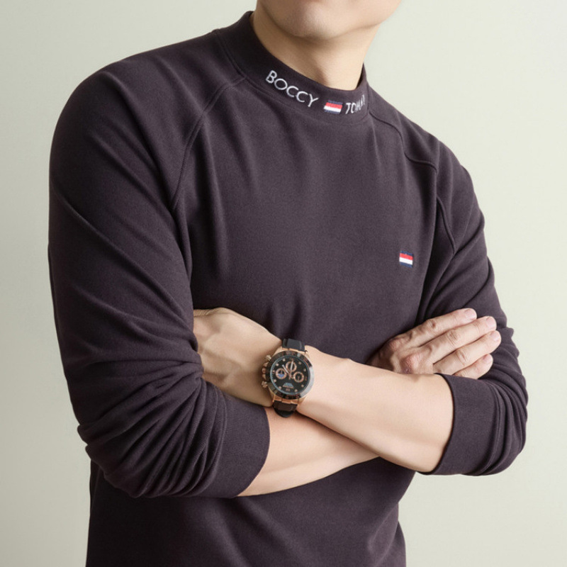 跨境濮院代发秋冬软糯德绒长袖T恤发热保暖内搭半高领卫衣打底衫