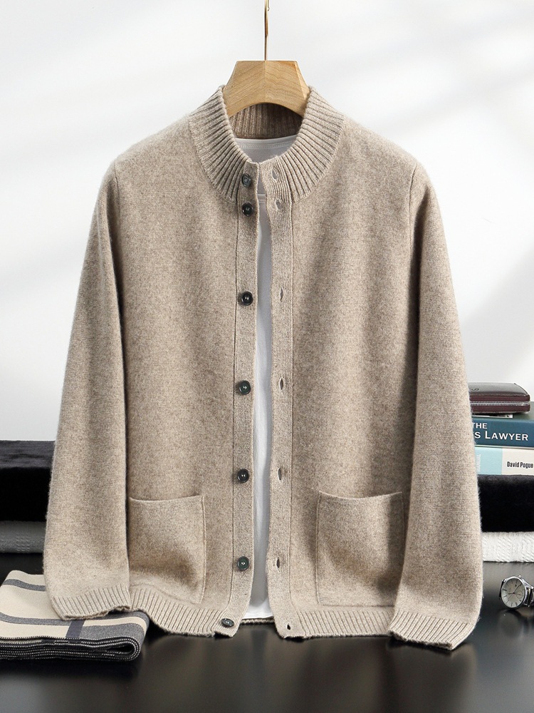 Cashmere velvet cardigan