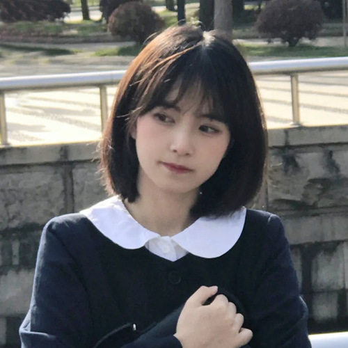 Styling Hairpiece - Black Brown Short Hair for Women with Air Strands, Bobo Style, Simulation Youthful Round Face Bob Hairstyle, Full Head Cover