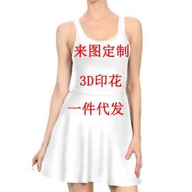 2024定制3D数码印花短袖t恤女夏季新款休闲半袖一件定制代发