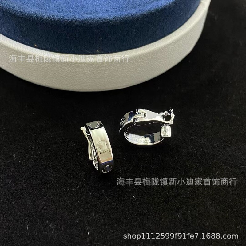 卡家V金高版本螺丝钉耳拍耳钉女士钉纹带钻耳扣式耳环厂家直销|undefined