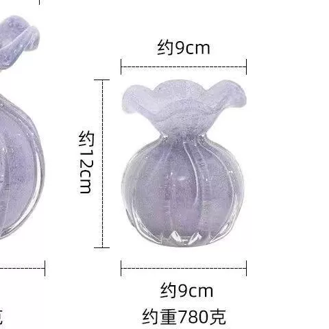 Пазовый набор Liulfu мешок кружево глазурованный вазa для гостиной декоративная композиция из стекла прозрачная вода выращивание освещение роскошная домашняя посуда для цветов
