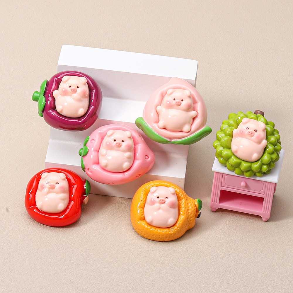 Fruit Sofa Piggy Creative Micro Landscape DIY Decoration Blind Bag Accessories Car Small Ornaments Accessories Accessories