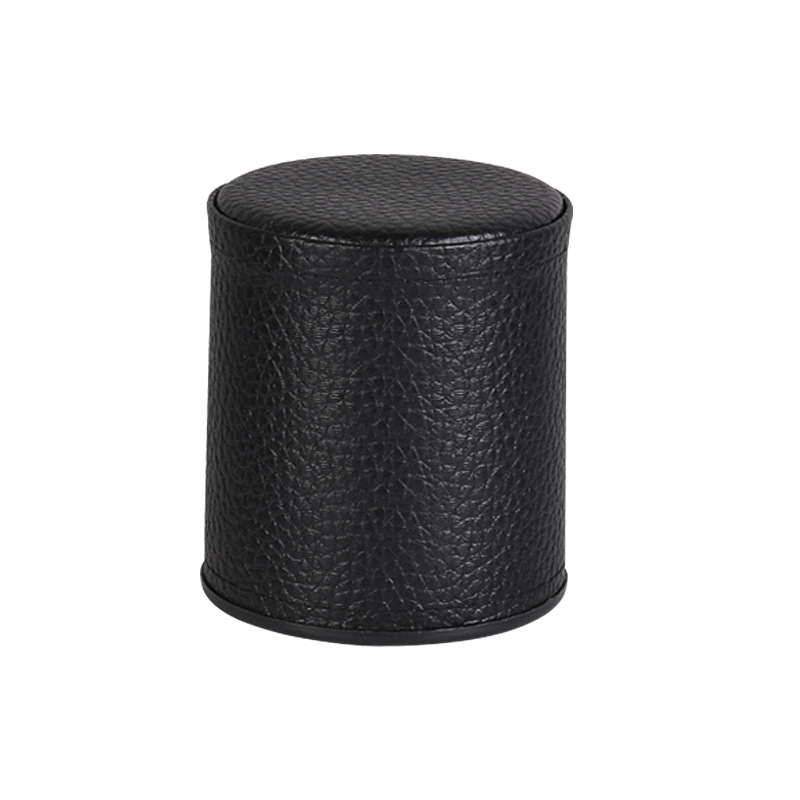 Fleece-forrado silenciador cuero tamiz dados traje bar claro bar mudo tamiz con base