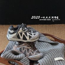 QQO童鞋 2025年秋冬新款儿童防滑轻便运动鞋时尚男女童户外登山鞋